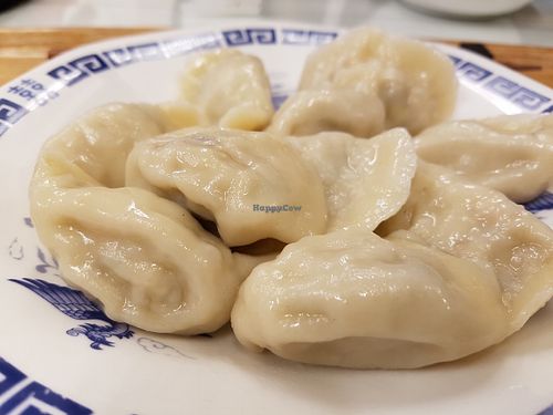 Dumplings at Loving Hut in Tokyo