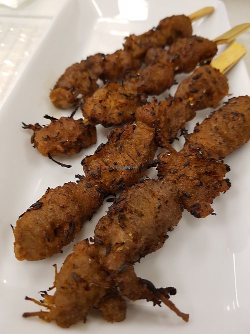 Satay at Loving Hut in Tokyo