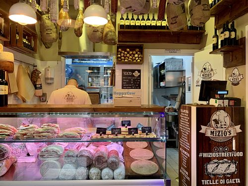 inside at Mizio's in Rome