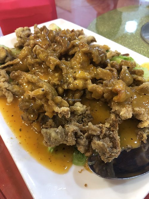 Mongolian sauce mushroom at Home Taste Veggie in Kuala Lumpur