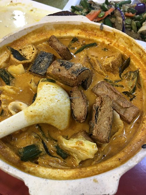 Curry clay pot fish at Home Taste Veggie in Kuala Lumpur