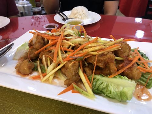 Mango Thai fish at Home Taste Veggie in Kuala Lumpur