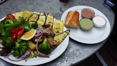 vegetable sampler at Herbivore - Mission District in San Francisco