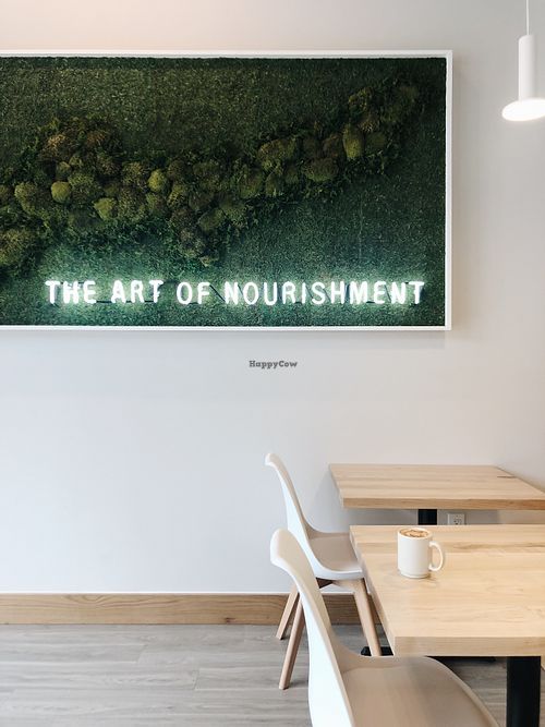 neon sign at Brewed+Pressed - Payne St in Dallas