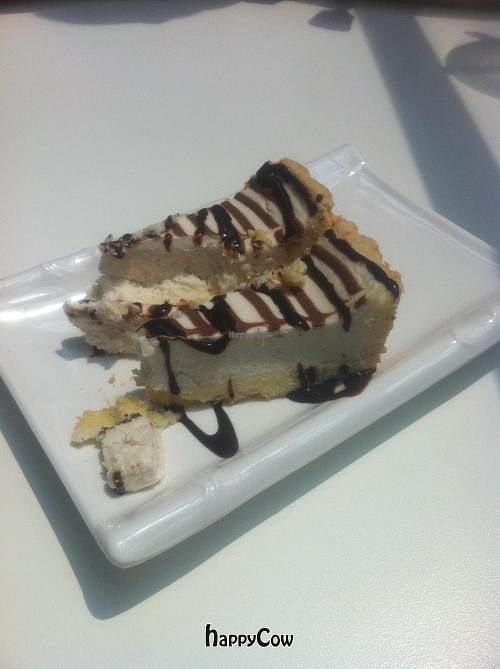 Vegan cheesecake at Loving Hut - Suntec City Mall in Central Singapore