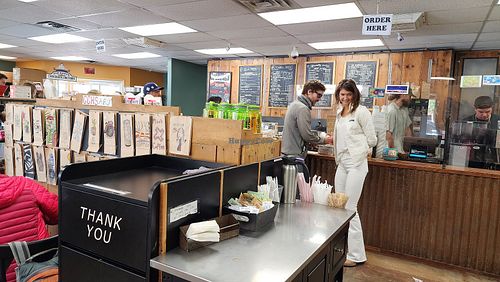Inside at Moab Coffee Roasters in Moab