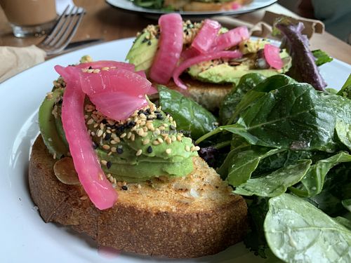 Avacado toast  at Acre Coffee in Petaluma