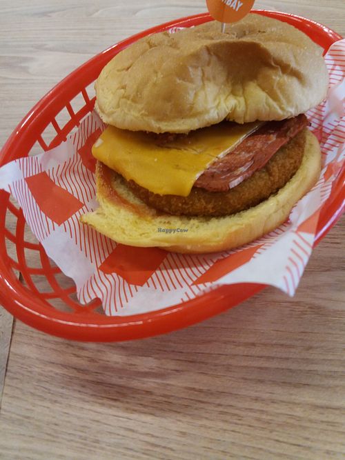 Parms burger at Lord of the Fries in Newtown