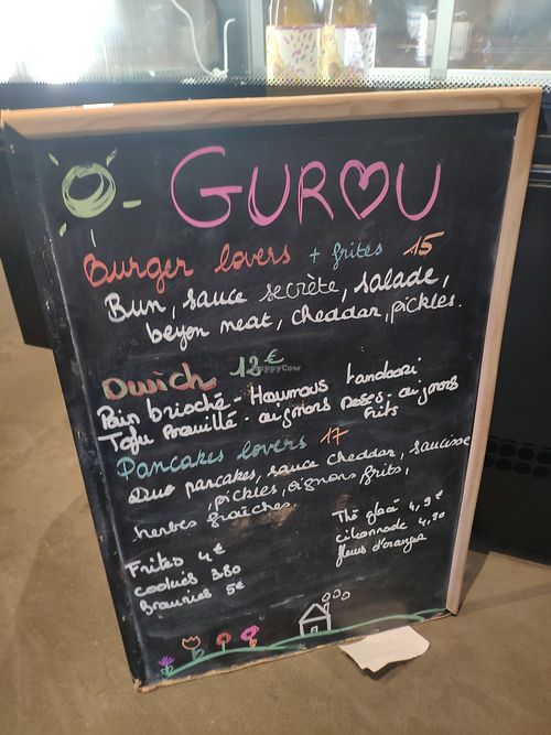 Daily Menu at Gurou Street Food in La Rochelle