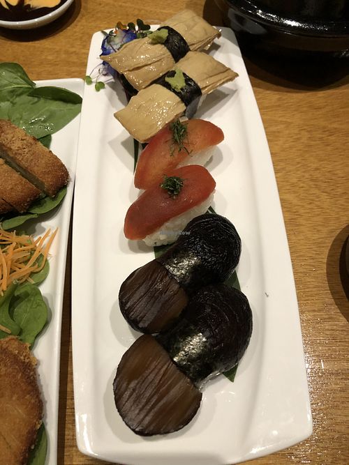 Nigiri  at Tane Vegan Izakaya in Honolulu