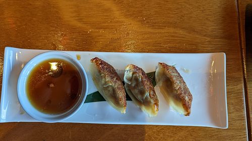 Gyoza at Tane Vegan Izakaya in Honolulu