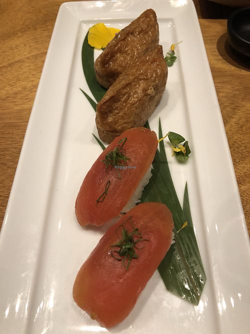 Nigiri at Tane Vegan Izakaya in Honolulu