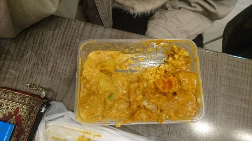 Food with brown rice at Veg Out Time in South Yarra