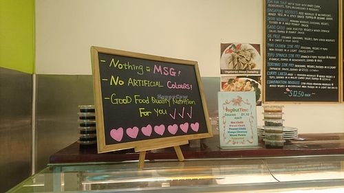 sign at Veg Out Time in South Yarra