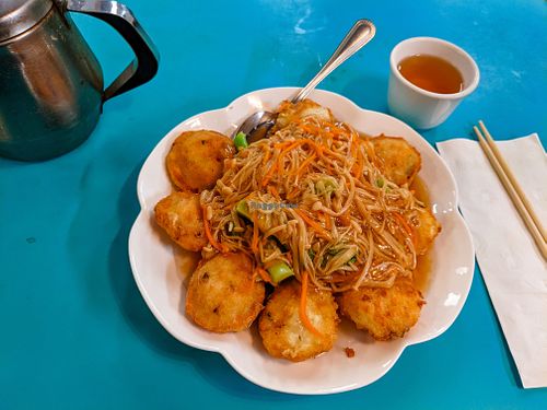 Minced Bean Cake at Lucky Creation at Lucky Creation Vegetarian in San Francisco