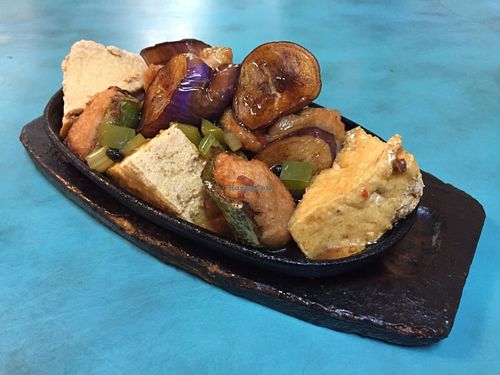 Tofu and eggplant at Lucky Creation Vegetarian in San Francisco