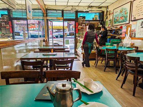 Inside of Lucky Creation Vegetarian at Lucky Creation Vegetarian in San Francisco