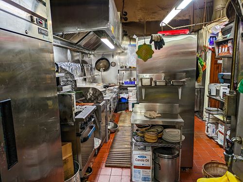 Kitchen at Lucky Creation Vegetarian at Lucky Creation Vegetarian in San Francisco