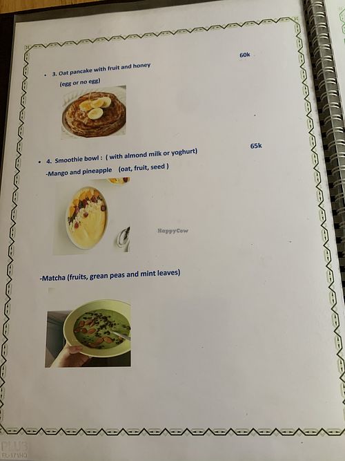 Menu page 2 at Ginger Home in Sapa