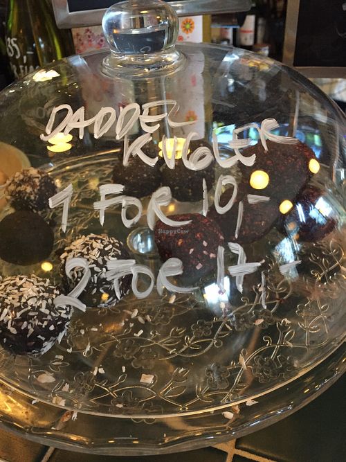 Date bliss balls at Storm B Café in Copenhagen