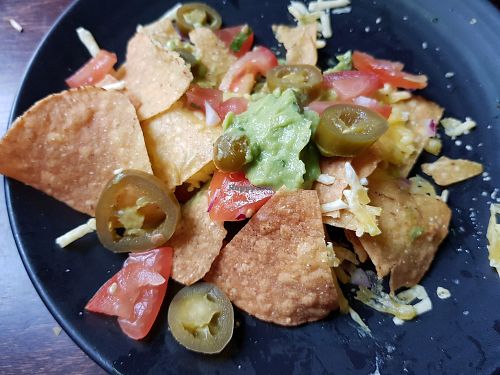 Vegan Nacho appetizer at Popocatepetl in Breda