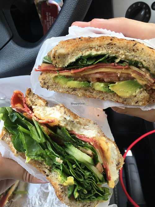 Vegan sandwiches from their extensive vegetarian menu! at Azure in New York City