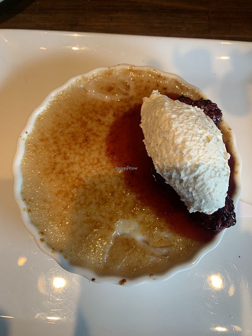 Crème brûlée - amazing!   at Millennium in Oakland