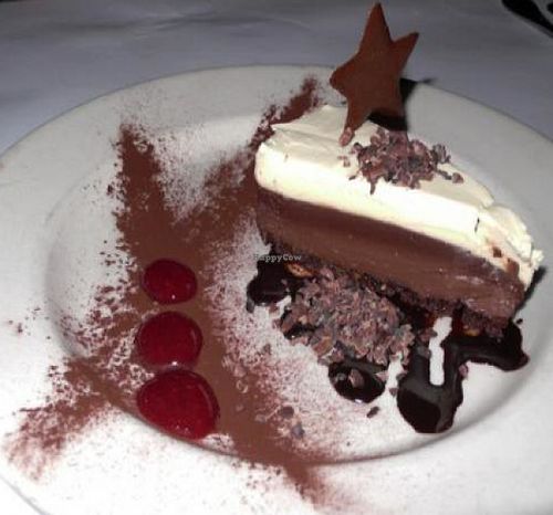 vegan chocolate midnite pie at Millennium in Oakland