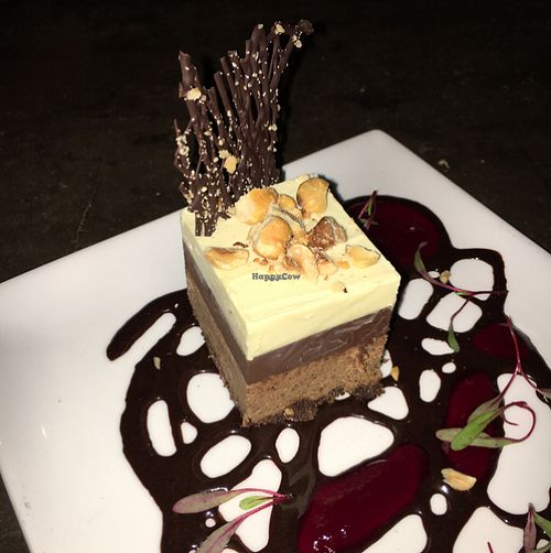 Chocolate tort at Millennium in Oakland