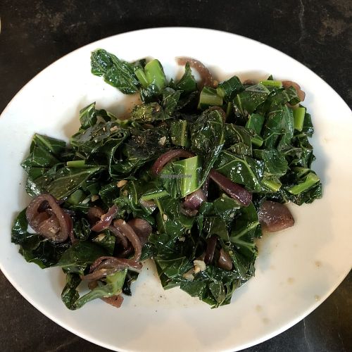 Braised Greens at Millennium in Oakland