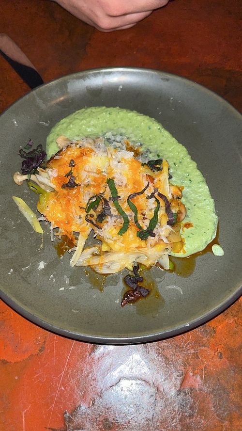 The mushroom appetizer at Millennium in Oakland