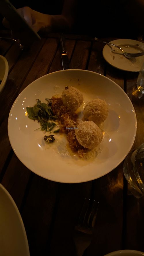 Carrot Arancini at Millennium in Oakland