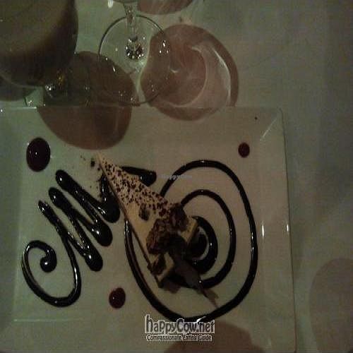 Chocolate ganache cake at Millennium in Oakland