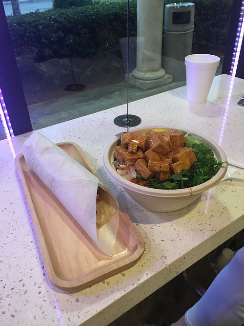 Tofu poke bowl ((great!!!))  at Sovereign in Plantation