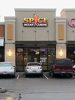 The restaurant's entrance. at Spice Indian Cuisine in Meridian