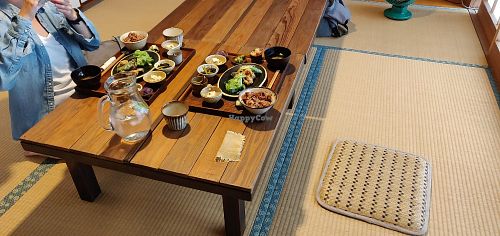 Tatami room lunch at Hiyoriya in Yakushima