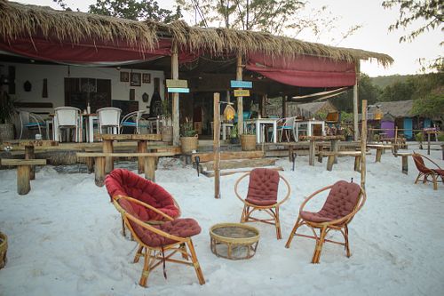 outside at Bamboo Jam in Koh Rong