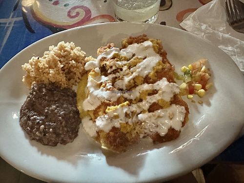 Vegan enchiladas   at Maybe Later in Siem Reap