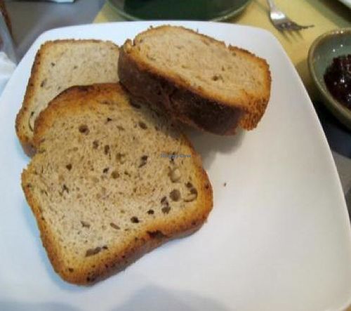 wheat toast by christina at The Beehive Hostel in Rome