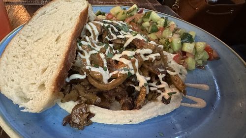 Homemade Shawarma  at Kuli Alma in Frankfurt