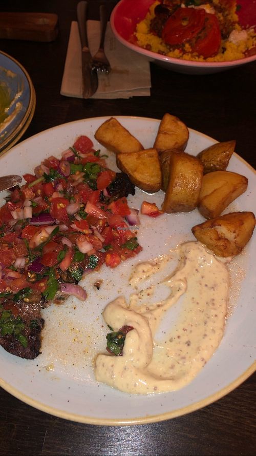 Steak vegan at Kuli Alma in Frankfurt