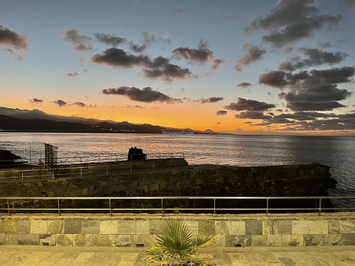 View from the window  at Pizzadillo in Gran Canaria