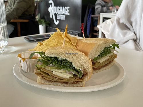 Apple brie sandwich  at Roughage Eatery in Winnipeg