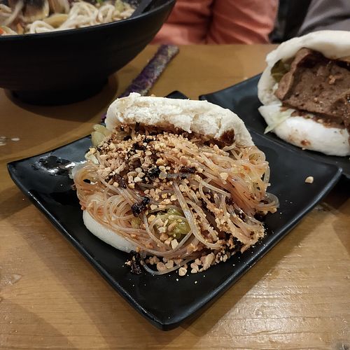 Baozi with glass noodles at Baoz! Bar in Munich