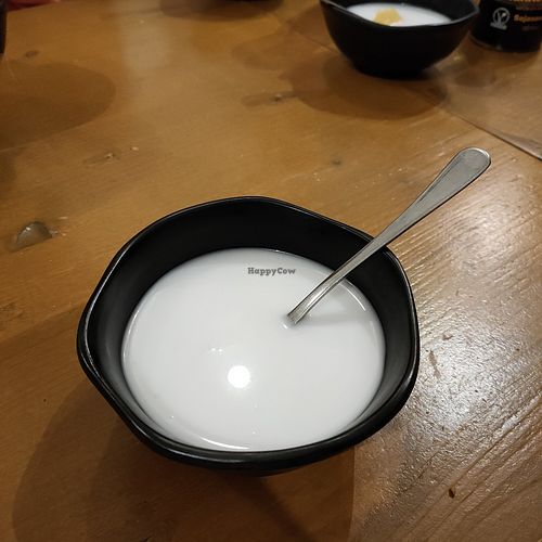 Coconut milk with sago at Baoz! Bar in Munich