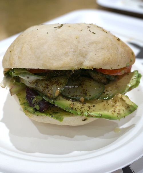 Focaccia w/avocado at Maisie Café - Galeries Lafayette in Paris