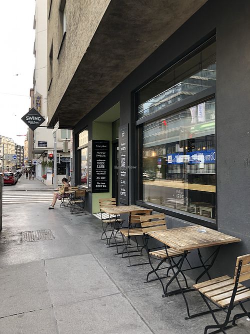 Entry. There’s also outdoor seating on the other side   at Swing Kitchen - Schwedenplatz in Vienna