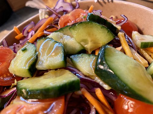 salad at Swing Kitchen - Schwedenplatz in Vienna