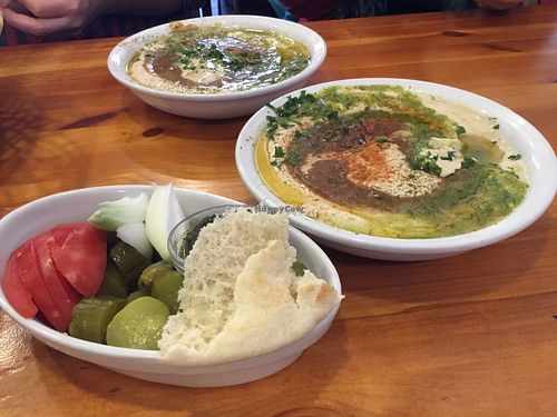Hummus at Ozi Hummus Ful in Netanya