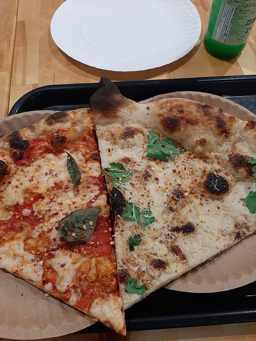 White & Plain pizzas at 20th Street Pizza in Philadelphia